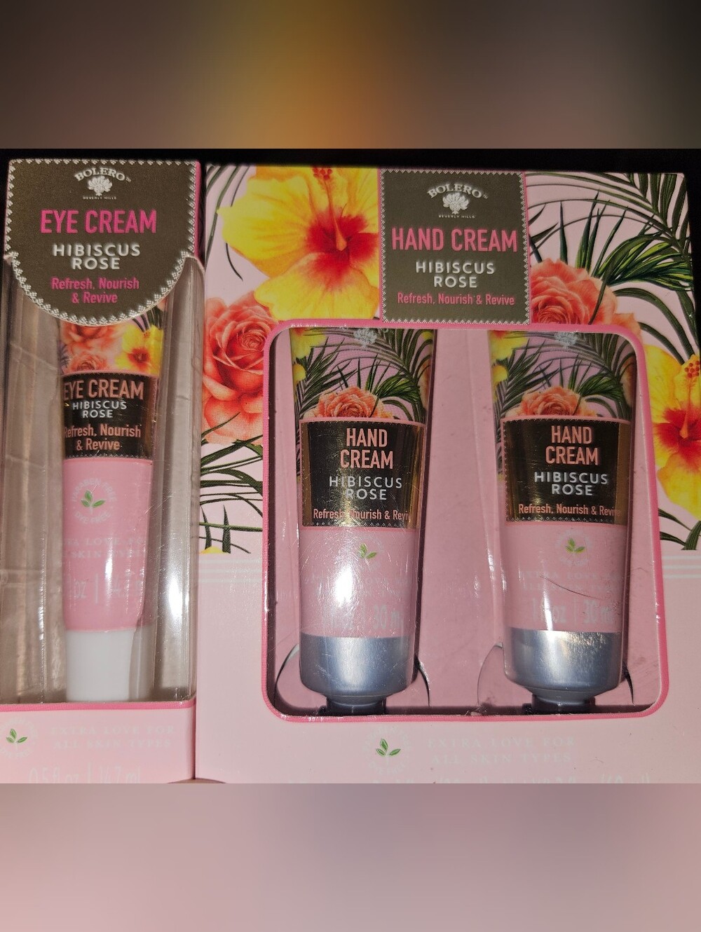 Hibiscus Rose Hand & Eye Cream Set